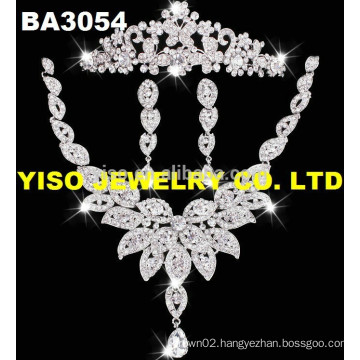 latest design big wedding bridal jewelry set